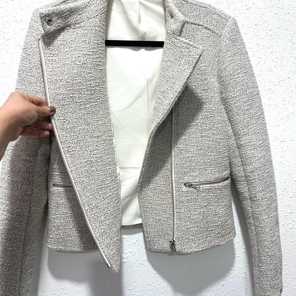 Theory Macha Textured Women's moto jacket M - Picture 12 of 12